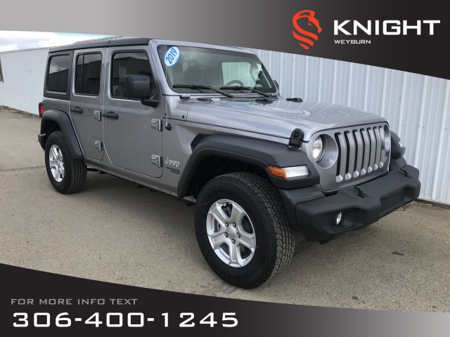 New 2019 Jeep Wrangler Unlimited Sport S 4x4 Turbo Heated Seats Black Freedom Hardtop Remote Start Back Up Camera Bluetooth 4wd Convertible